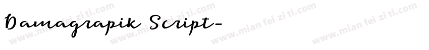 Damagrapik Script字体转换